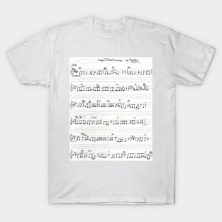 Handwritten Sheet Music Song "Keep Of The Promise" T-Shirt